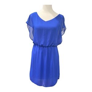 LUSH ROYAL BLUE mini Dress